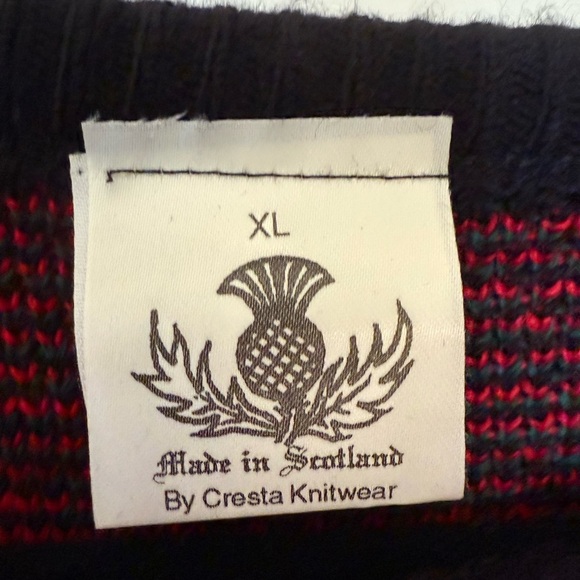Cresta Knitwear Made in Scotland Acrylic Crewneck Sweater in Size XL - Picture 4 of 6